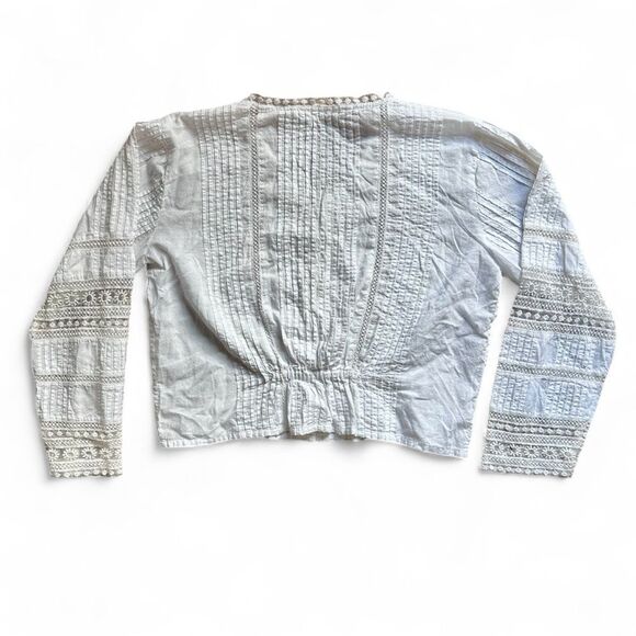 Chelsea & Violet Boho Chic Pintuck Blouse Size M - Picture 3 of 4